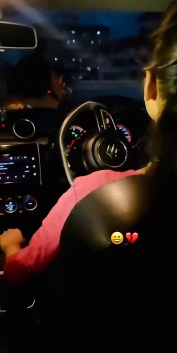 Girl Night Car Driving Status _ Girl Car Driving Video _ New Viral Girl Status