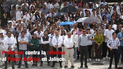 Protestan contra la reforma al Poder Judicial en Jalisco.