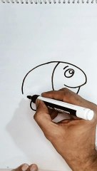 Secret of drawing a easy fish is revealed