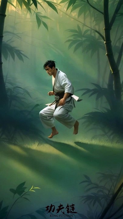 Luohan Quan in bamboo forest. #martialarts #kungfu #shaolin