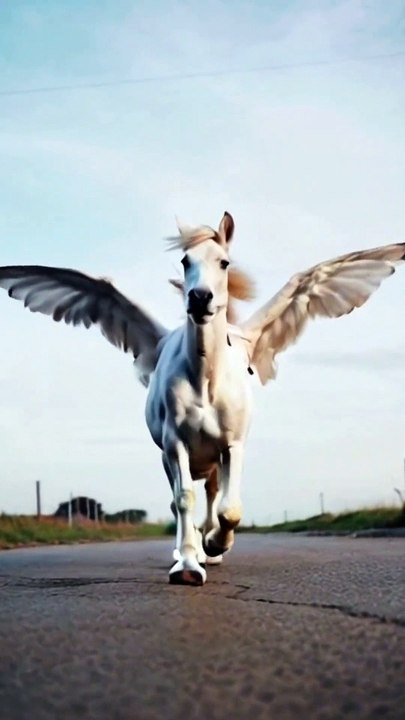Flying horse unique video : Clips, Memes.