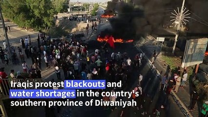 Iraqis protest over summer blackouts and water shortages