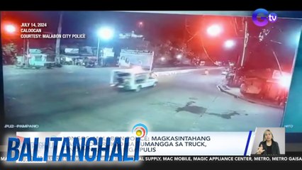 Longos Malabon Police - Magkasintahang naka-motorsiklo na bumangga sa truck, hindi hinabol ng mga pulis | Balitanghali