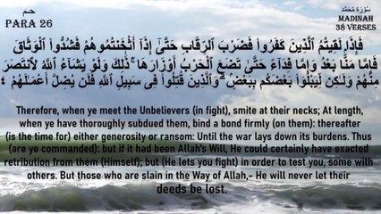 Surah Muhammad   By Sheikh Abdallah Abdal Full with English Translation 1