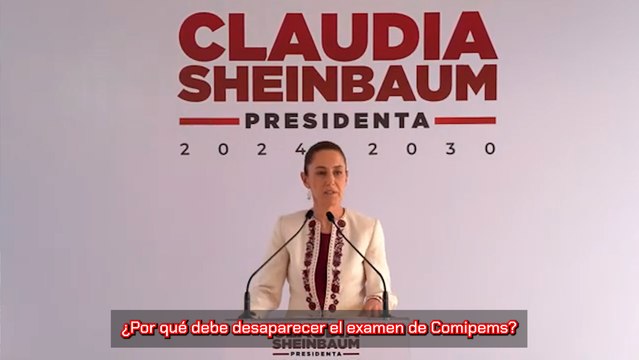 Claudia Sheinbaum confirma la desaparición del examen Comipems para preparatoria