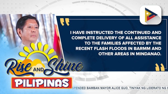 PBBM, tiniyak na nakatutok ang gobyerno sa pagtulong sa mga naapektuhan ng baha sa Mindanao