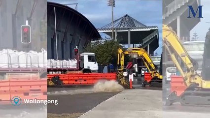 Damaged water main in Wollongong | Illawarra Mercury | July 16, 2024