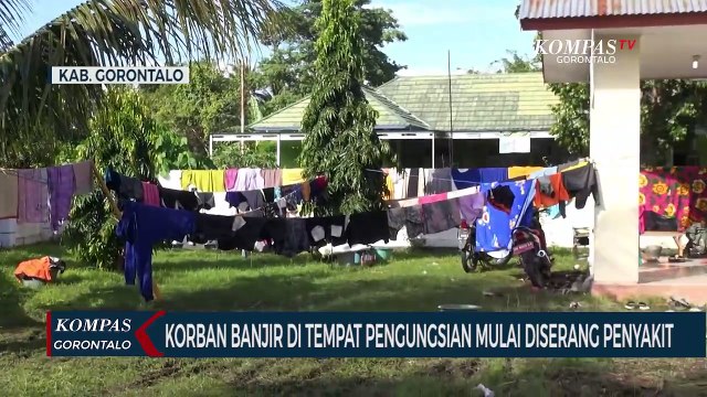Warga Korban Banjir Luapan Danau Limboto di Pengungsian Mulai Terserang Penyakit