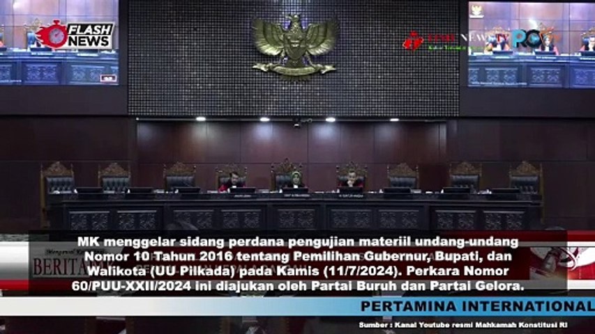 Terhalang Ajukan Calon Kepala Daerah, Partai Buruh dan Partai Gelora Uji UU Pilkada