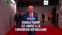 Donald Trump acclamé lors de son arrivée à la convention nationale républicaine