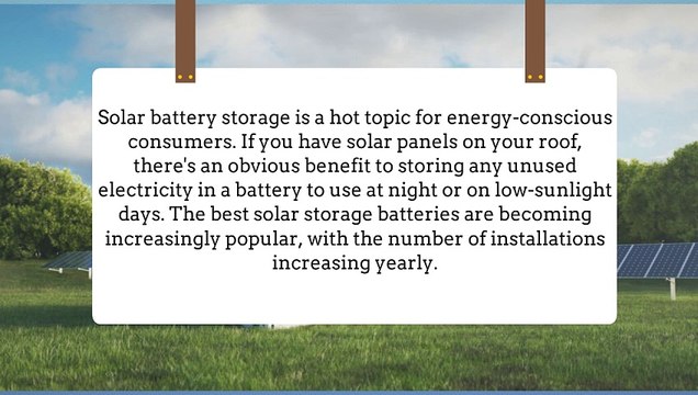 Optimize Your Solar Power The Best Solar Storage Batteries
