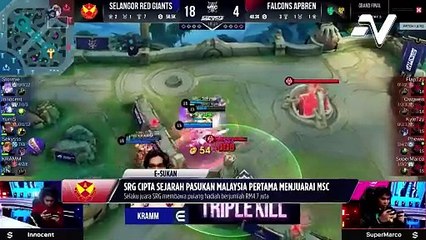 SRG cipta sejarah pasukan Malaysia pertama juarai MSC 2024