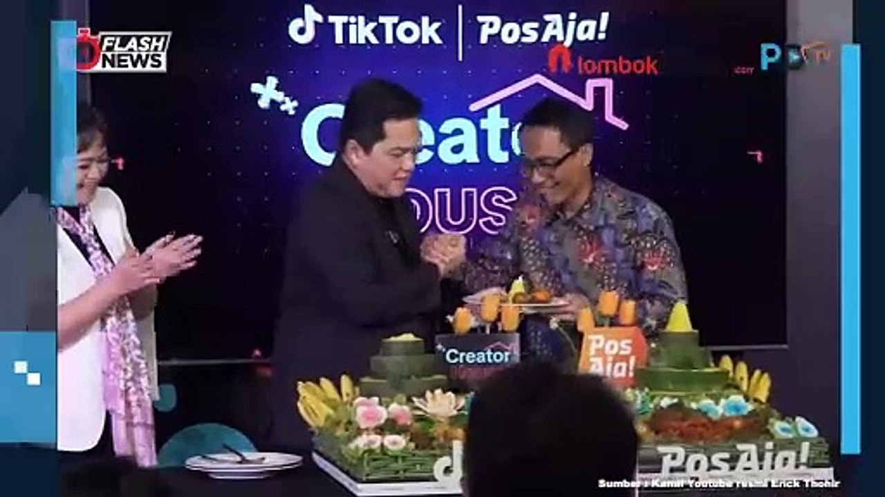 ERICK THOHIR HADIRI LAUNCHING KOLABORASI PT POS DAN TIKTOK: CIPTAKAN ΕΚΟΝΟMI DIGITAL TERBESAR