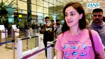 Ananya Panday’s latest no-makeup airport look going viral