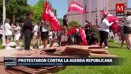 Milwaukee vive protestas contra la agenda del partido republicano en la convención