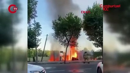 İstanbul Avcılar'da baraka alev alev yandı!