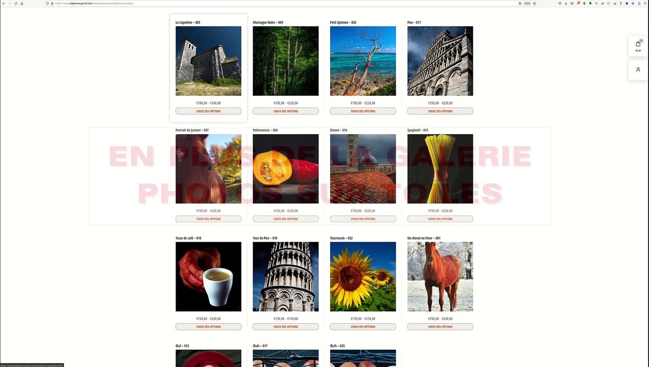 Clip vidéo de la nouvelle galerie d'images en ligne, téléchargeables.