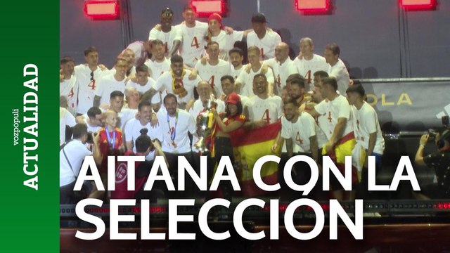 Aitana disfruta junto a la selección española el triunfo en la Eurocopa 2024