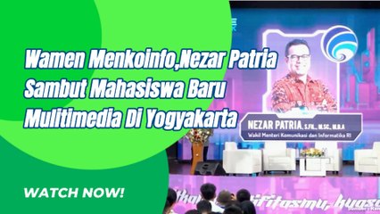 Wakil Menteri Kominfo Nezar Patria Sambut Mahasiswa Multimedia Yogyakarta