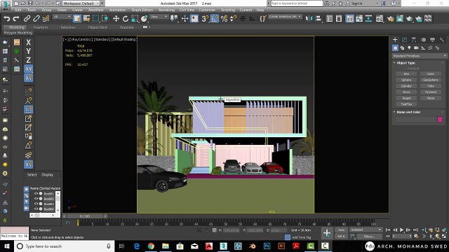 Exterior workshop 3Ds max _ vray (Modern) - Lesson 03 (Daylight _ Render setup)_2