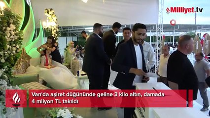 3 kilo altın, 4 milyon lira... Aşiret düğününe 4 ülkeden katılım oldu!