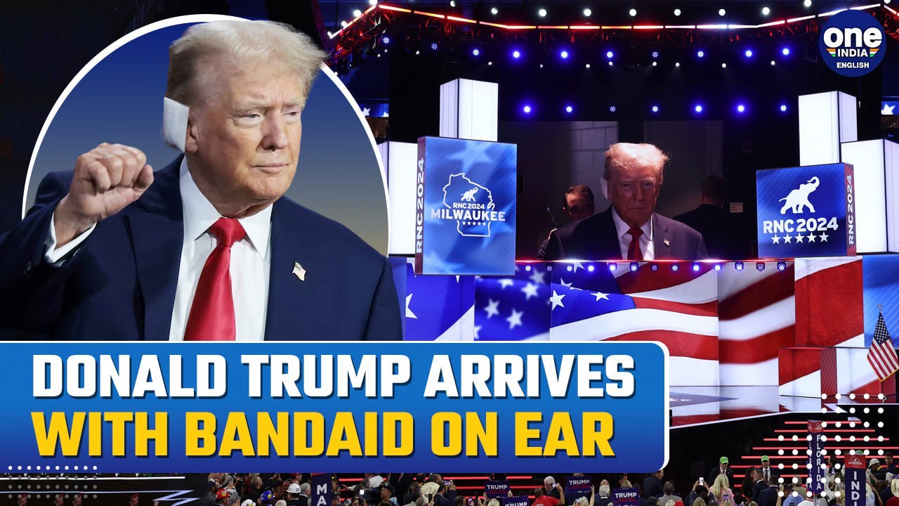Powerful Moment: Defiant Donald Trump Arrives at RNC After Assassination Attempt