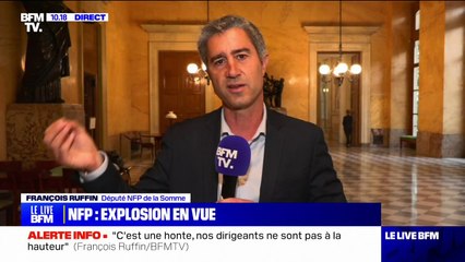 "C'est une honte": François Ruffin juge que les dirigeants de la coalition de gauche ne sont "pas à la hauteur"