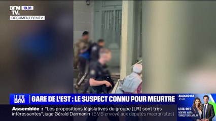 Descargar video: Attaque au couteau à la gare de l'Est: les images de l'interpellation du suspect déjà connu de la justice