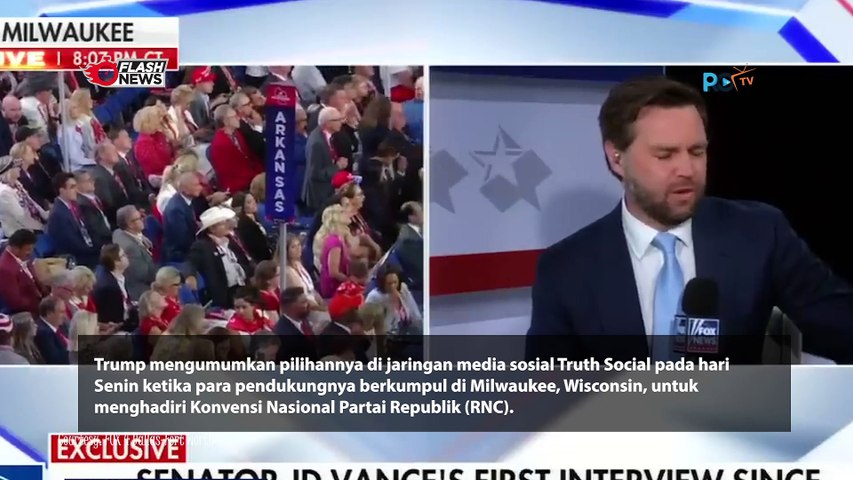 Trump Pilih Senator JD Vance Sebagai Pasangannya dari Partai Republik