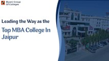 Leading the Way as the Top MBA College In Jaipur