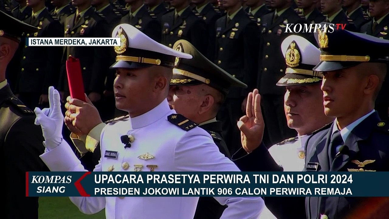 Presiden Jokowi Pimpin Upacara Prasetya Perwira TNI dan Polri 2024