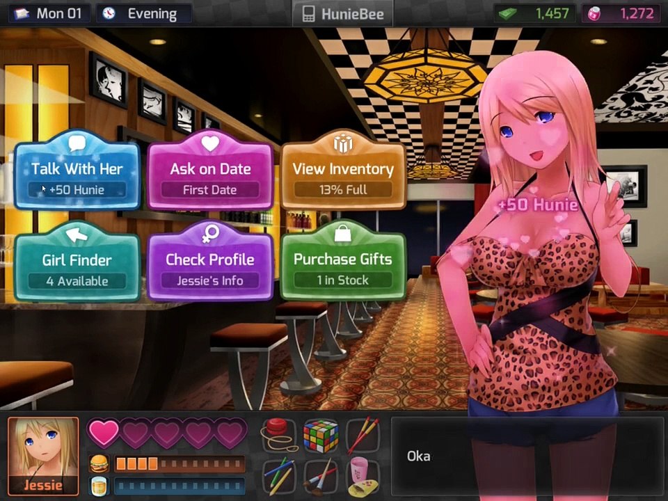 jessie all dialogue_questions_date HuniePop