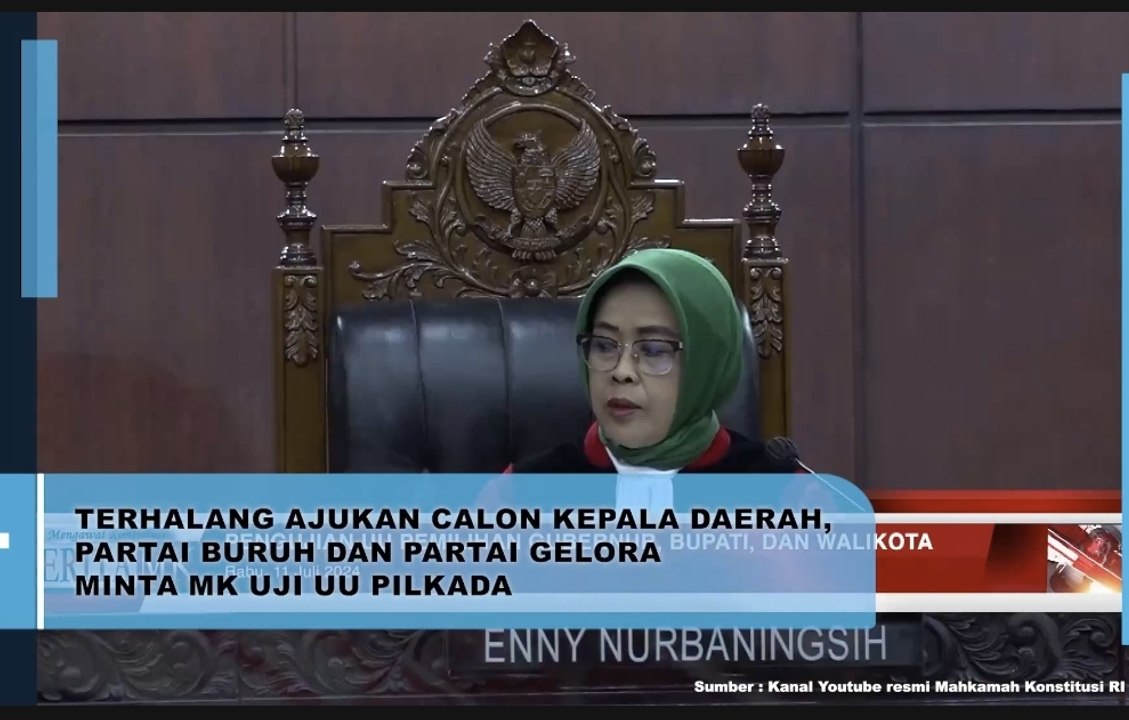 Terhalang Ajukan Kepala Daerah, Partai Buruh dan Partai Gelora Minta Uji UU Pilkada