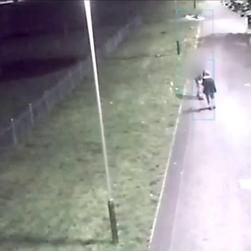 Knife-wielding thug's robbing spree caught on CCTV