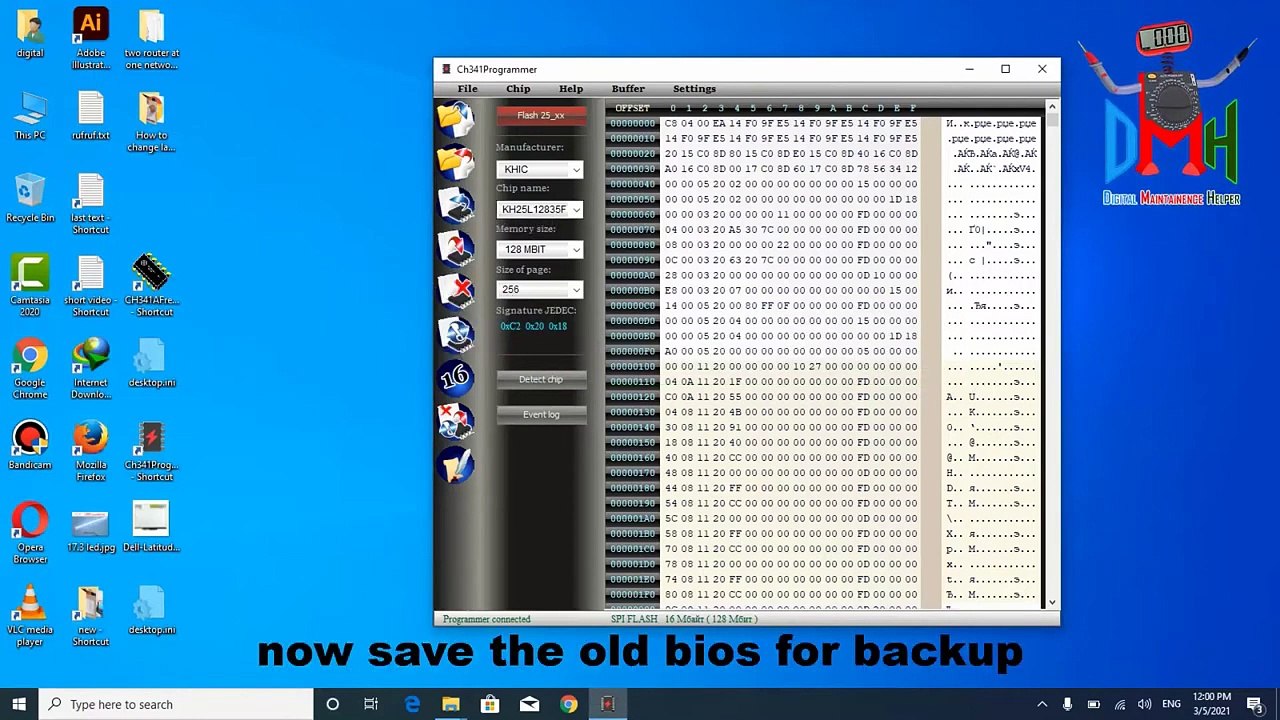 PC Motherboard repairing class 2  - how to reprogram bios