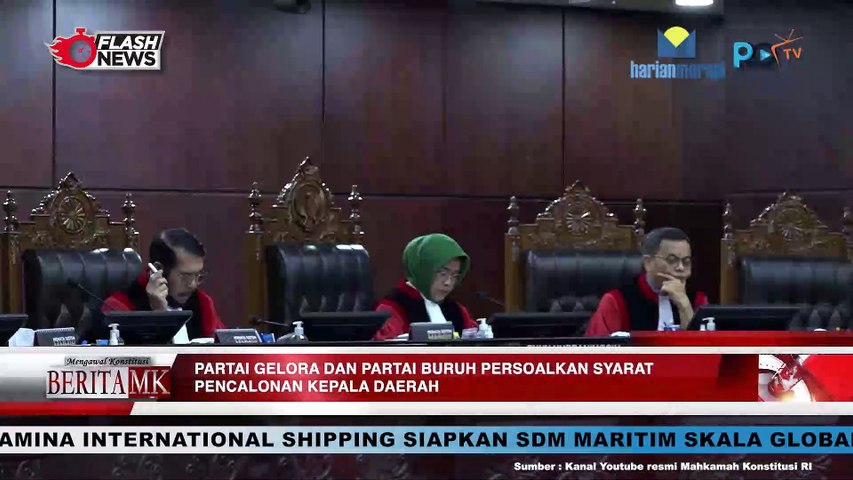 Terhalang Ajukan Calon Kepala daerah, Partai Buruh dan Partai Gelora Minta MK Uji UU Pilkada