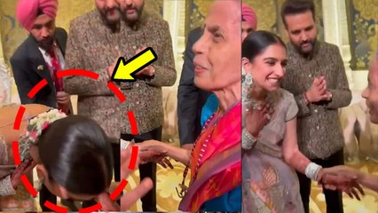 Anant Radhika Feet Touch Of Old Lady Smt. Shanteri Nayak कौन, Matunga Cafe Owner Blessing Reason