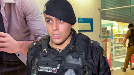 Aspirante João Marcelo dá detalhes sobre a ocorrência de arrombamento na farmácia