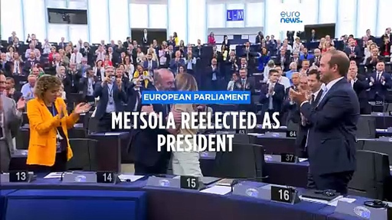 Roberta Metsola is re-elected president of the European Parliament