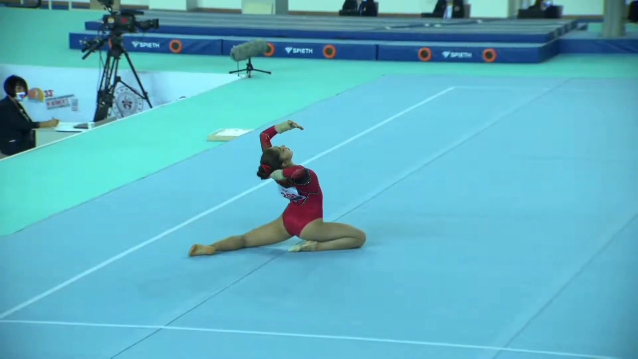 Viktoria Chakova - FX QF - 2020 Junior European Gymnastics Championships