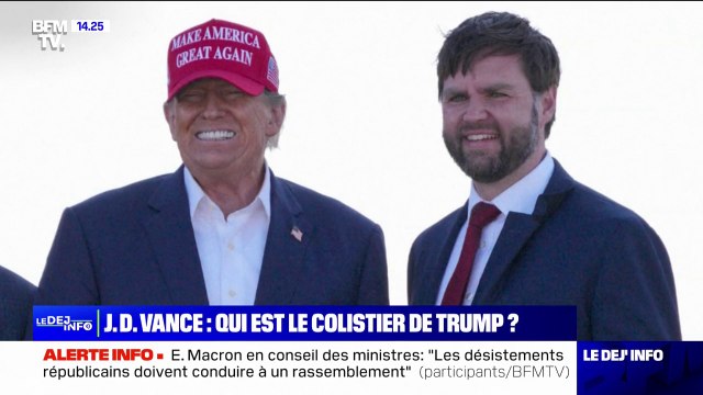 Ancien militaire, auteur à succès... Qui est James David Vance, le colistier de Donald Trump pour la présidentielle américaine?