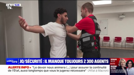 JO: il manque toujours 2.300 agents de sécurité à moins de quinze jours du coup d'envoi