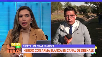 LLEGAN AMBULANCIAS POR HOMBRE EN CANAL DE DRENAJE