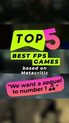 Top 5 des meilleurs FPS selon Metacritic