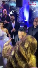 أحدث ظهور للنجمة مي عز الدين من زفاف المنتج مصطفى الغزولي والفنانة بتول الحداد