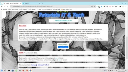 Instalare SearXNG pe Docker