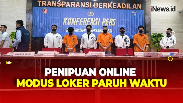 Polisi Bongkar Penipuan Online Jaringan Internasional Modus Loker Paruh Waktu, 823 WNI Jadi Korban