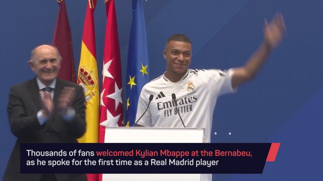 Mbappe channels Cristiano’s iconic entrance in an epic Bernabeu presentation