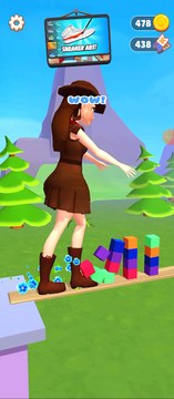 ASMR TIPPY TOE Gameplay crazy girls so i fell down tipps #shorts #gameplayasmr