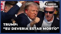 TRUMP EM 1ª ENTREVISTA APÓS ATENTADO: 